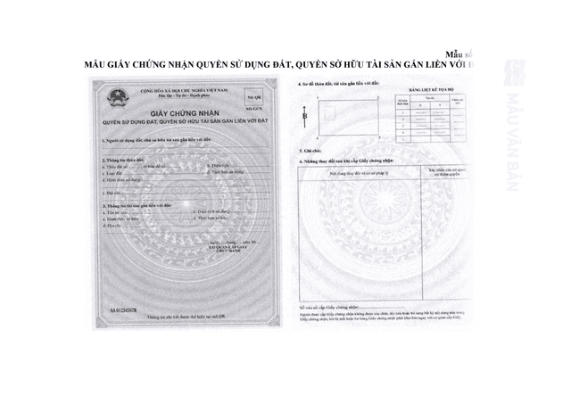 Giấy chứng nhận quyền sử dụng đất