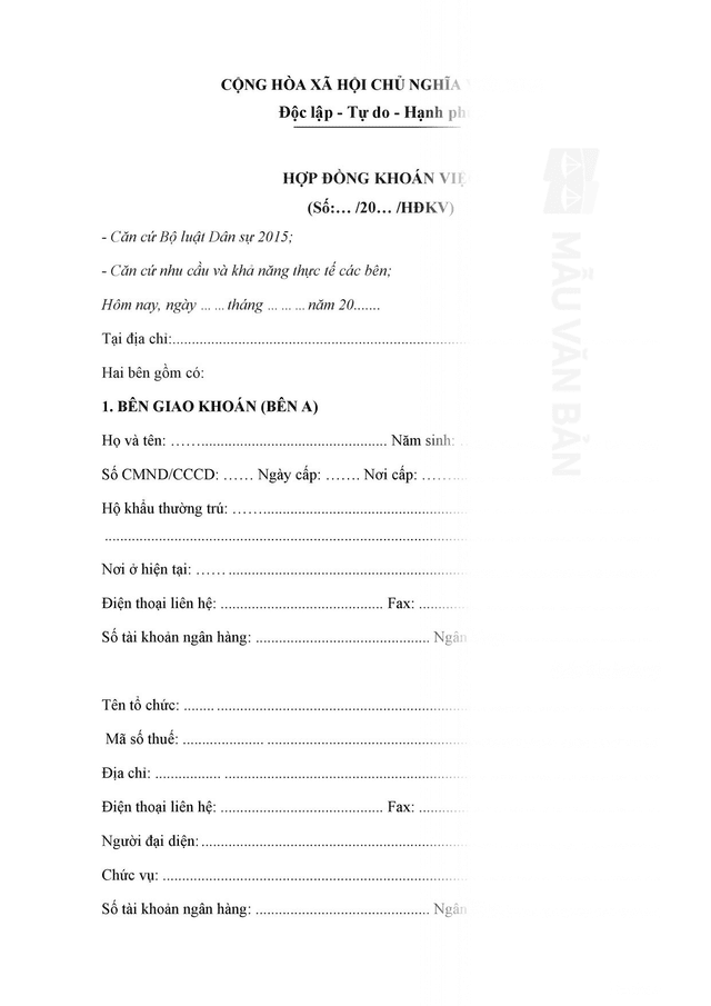 Hợp đồng thuê khoán